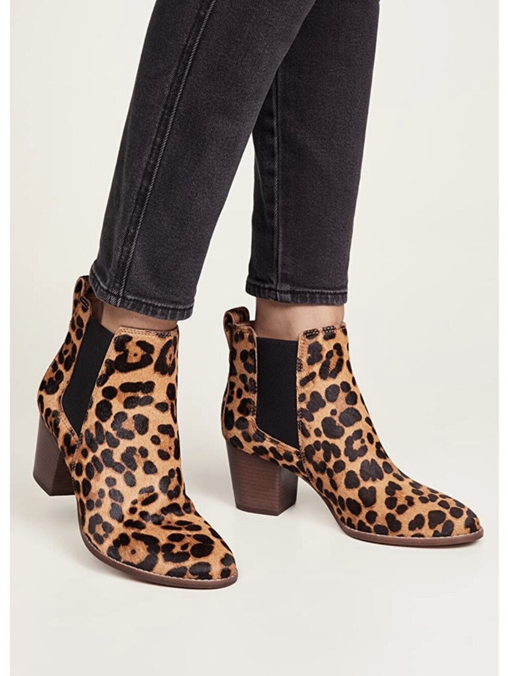 Madewell Regan Leopard Print Chelsea Ankle Boots